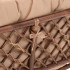 Диван садовый "Индо" из ротанга, с бежевой подушкой/темный ротанг, 113 х 68 х 71 см