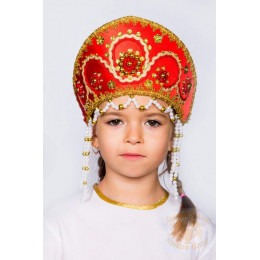 Русский народный костюм КОКОШНИКИ Кокошник Алина АЛИ-00-01-00, 11 см