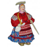 Кукла авторская Галина Масленникова А2-12 Марья с граблями