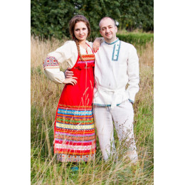 Русский народный костюм ФАРТУКИ фартук, 95 см