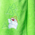 Килт женский, 80х150+-2 см, цвет зелень, вышивка Снеговик, махра 300г/м², 100 % хлопок