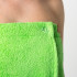 Килт женский, 80х150+-2 см, цвет зелень, вышивка Снеговик, махра 300г/м², 100 % хлопок