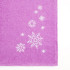 Килт женский, 80х150+-2 см, цвет сиреневый, вышивка Снежинки, махра 300г/м², 100 % хлопок