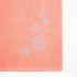 Килт женский, 80х150+-2 см, цвет персиковый, вышивка Снежинки, махра 300г/м², 100 % хлопок