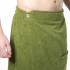 Килт(юбка) мужской махровый, с карманом, 70х150 тёмно-болотный