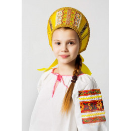 Русский народный костюм КОКОШНИКИ Кокошник Марья МАР-00-09-00, Высота 11 см
