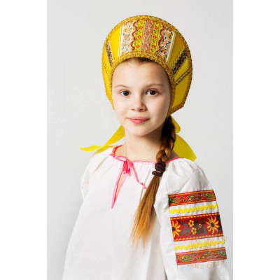 Русский народный костюм КОКОШНИКИ Кокошник Марья МАР-00-09-00, Высота 11 см