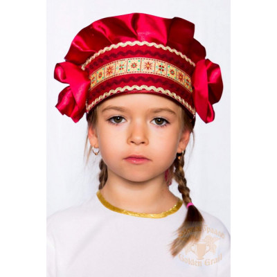 Русский народный костюм КОКОШНИКИ Кокошник Настенька НАС-00-10-00, 8 см