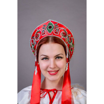 Русский народный костюм КОКОШНИКИ Кокошник Пелагея ПЛГ- 00-01-00, 16