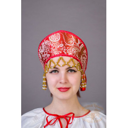 Русский народный костюм КОКОШНИКИ Кокошник Яна Яна-00-01-00, 10 см