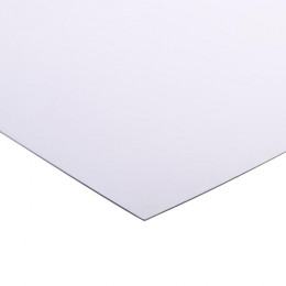 Лист ПЭТ-А, толщина 0.5 мм, 1.25 × 2.05 м, без УФ, прозрачный