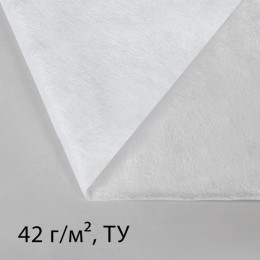 Материал укрывной, 10 × 3,2 м, плотность 42, с УФ-стабилизатором, белый, Greengo, Эконом 20%
