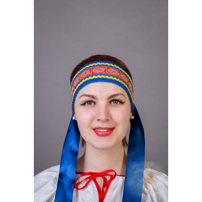 Русский народный костюм КОКОШНИКИ Повязка Наталья ПНА-00-02-00, 6 см