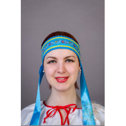 Русский народный костюм КОКОШНИКИ Повязка Наталья ПНА -00-03-00, 6 см