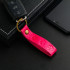 Брелок для автомобильного ключа, ремешок, натуральная кожа, розовый, лапка