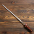 Шампур с деревянной ручкой "Пенек" металл - 3 мм, ширина - 12 мм, рабочая длина - 40 см