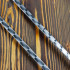 Двойной вилка-шампур с деревянной ручкой, 40 см