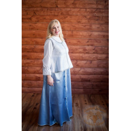 Русский народный костюм голубой с серебром, р. 52-54