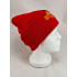 Головной убор шапка шерстяная Герб СССР, вышивка, красная