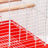 Клетка для птиц укомплектованная, 34 х 27 х 47 см, красная