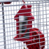 Клетка для птиц "Пижон" №100, разборная, 42 х 30 х 37см (укомплект.) рубиновая