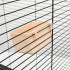 Кормушка для птиц большая, прямоугольная, в клетку, 8 х 5 х 4,5 см, бежевая