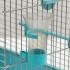 Клетка для птиц "Пижон" №101, хром , укомплектованная, 41х30х65 см, бирюзовая