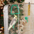 Клетка для птиц "Пижон" №102, хром, укомплектованная, 41х30х76 см, зеленый микс