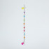 Игрушка для птиц "Крестики-нолики" с колокольчиком, 50 см, микс цветов