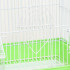 Клетка для птиц с кормушками, 34 х 27 х 44 см, зелёная