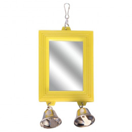 Зеркало для птиц Triol с колокольчиком, 8 х 17,5 см