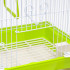 Клетка для птиц укомплектованная, 30 х 23 х 39 см, зелёная