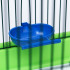Клетка для птиц малая, крыша-домик (с наполнением)35 х 28 х 43 см зеленая