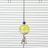 Игрушка для птиц "Шарик на цепочке с колокольчиком", d шара 4.4 см, микс цветов